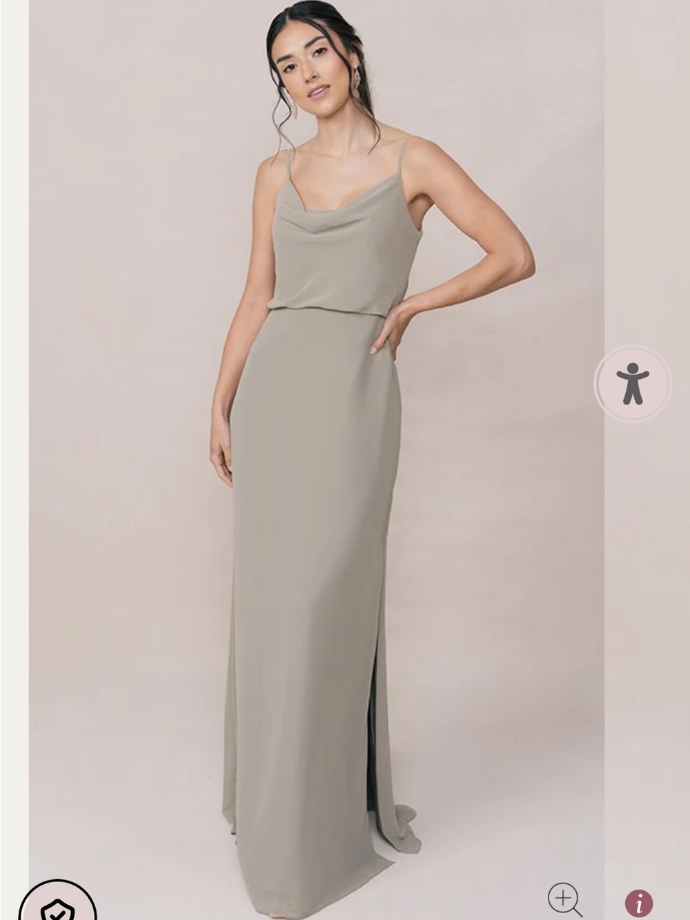 Revelry Sky Chiffon Dress